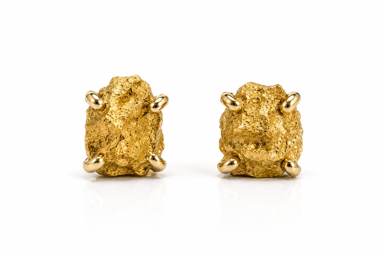 Raw Gold Earrings